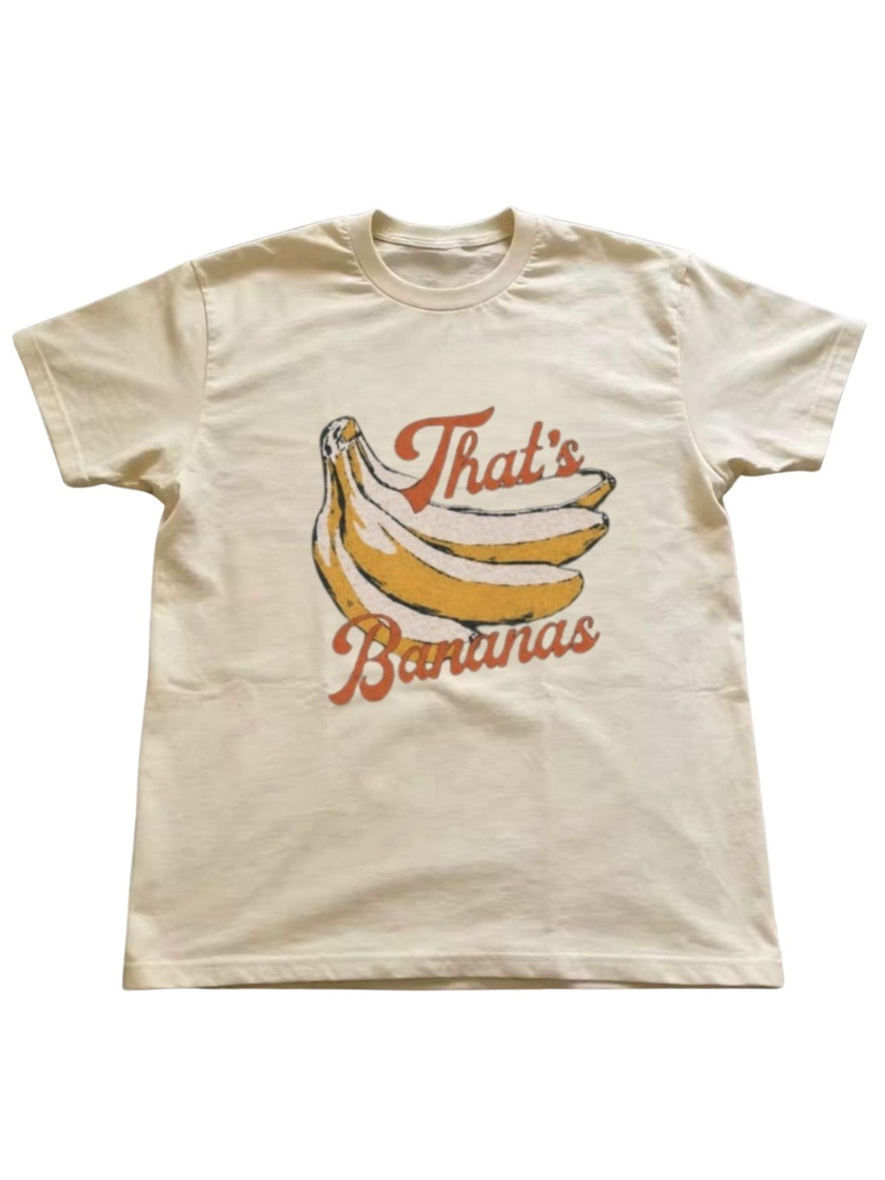 Gildan "That's Bananas" Graphic Tee in Cream & Yellow